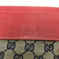 GUCCI 28566 GG/Logo Body Bag/Waist Bag in GG Canvas/Leather, Men's, Red