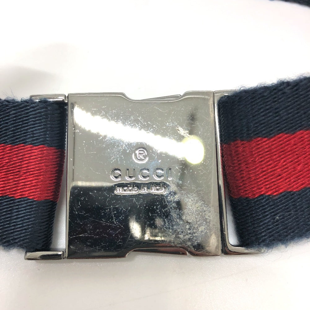 GUCCI 28566 GG/Logo Body Bag/Waist Bag in GG Canvas/Leather, Men's, Red