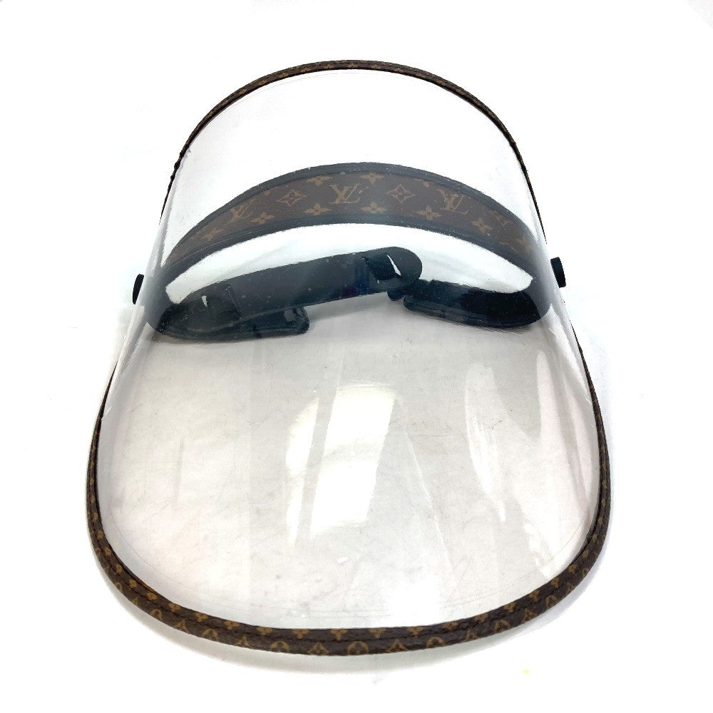 LOUIS VUITTON M76727 モノグラム ビジェール LV シールド 帽子 フェイスシールド サンバイザー モノグラムキャンバス レディース ブラウン