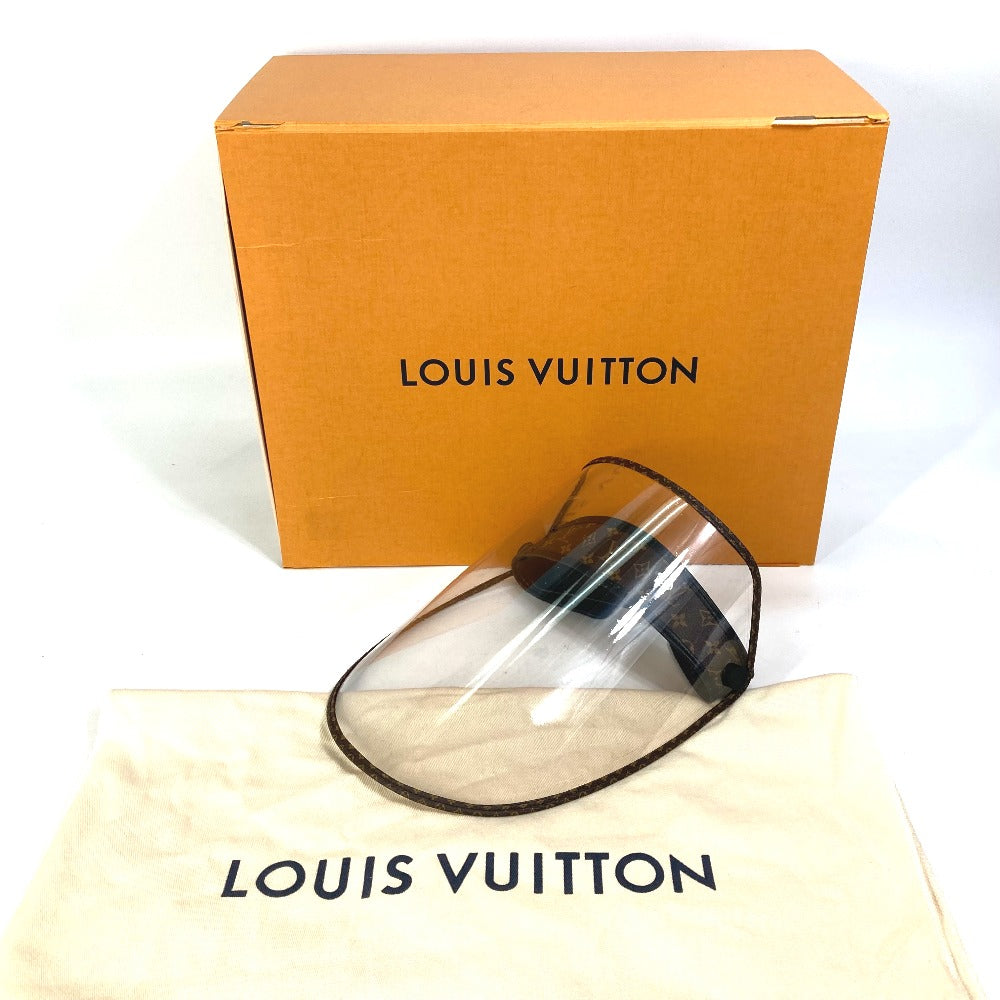 LOUIS VUITTON M76727 モノグラム ビジェール LV シールド 帽子 フェイスシールド サンバイザー モノグラムキャンバス レディース ブラウン