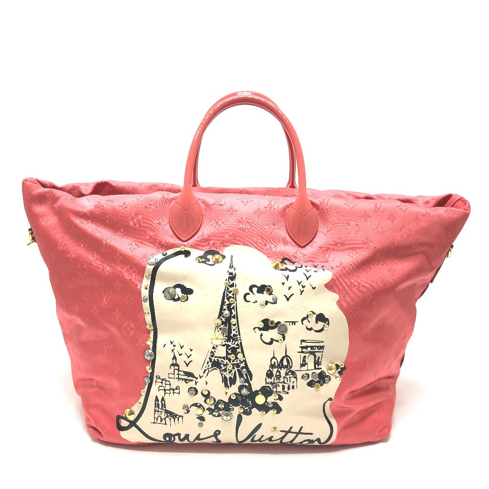 LOUIS VUITTON M94090 Cruise Line Monogram Cabas Nouvelle Vague 2-Way Tote Bag, Nylon, Women's, Pink