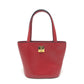 CELINE ミニトート カバン ハンドバッグ レザー レディース レッド