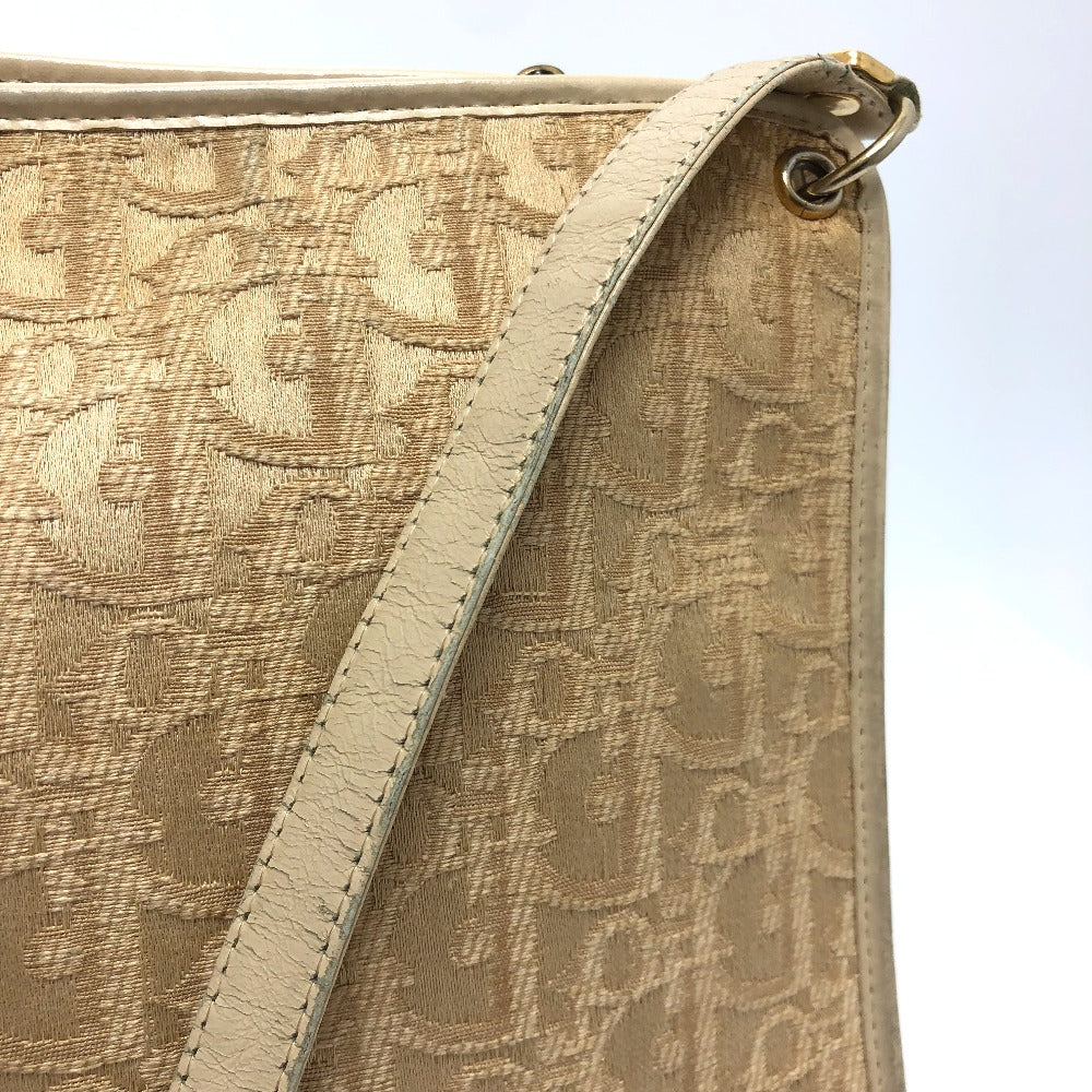 Dior トロッター ヴィンテージ カバン/肩掛け ショルダーバッグ キャンバス レディース ベージュ