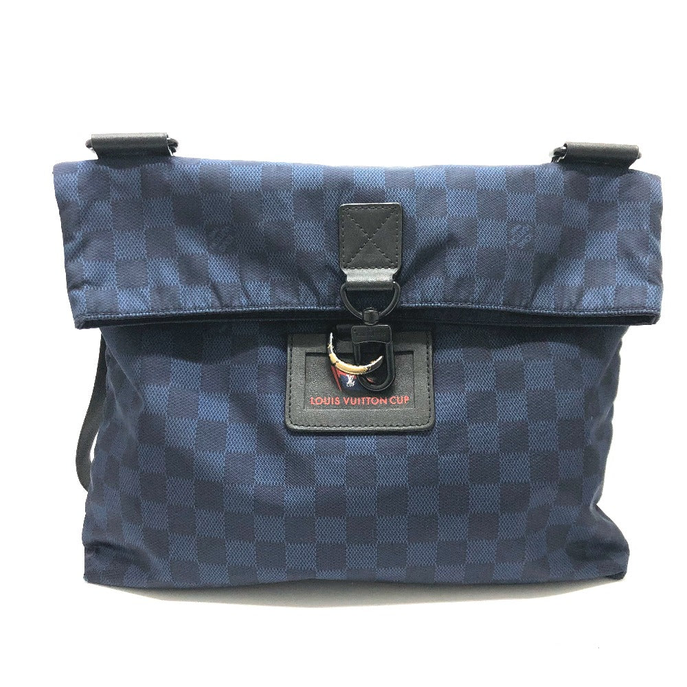 LOUIS VUITTON N41251 ダミエチャレンジ アリゼ ヴィトンカップ 肩掛けカバン ショルダーバッグ ナイロン メンズ ネイビー