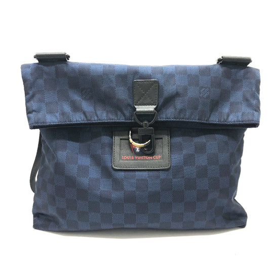 LOUIS VUITTON N41251 ダミエチャレンジ アリゼ ヴィトンカップ 肩掛けカバン ショルダーバッグ ナイロン メンズ ネイビー