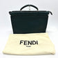 FENDI 7VA406 Selleria Monster Iconic Peekaboo Fit Business Bag, Leather, Unisex, Blue