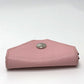 HERMES Levain Quatre Coin Purse Chevre Women's Rose Sakura/Caramel Pink