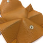 HERMES Levain Quatre Coin Purse Chevre Women's Rose Sakura/Caramel Pink