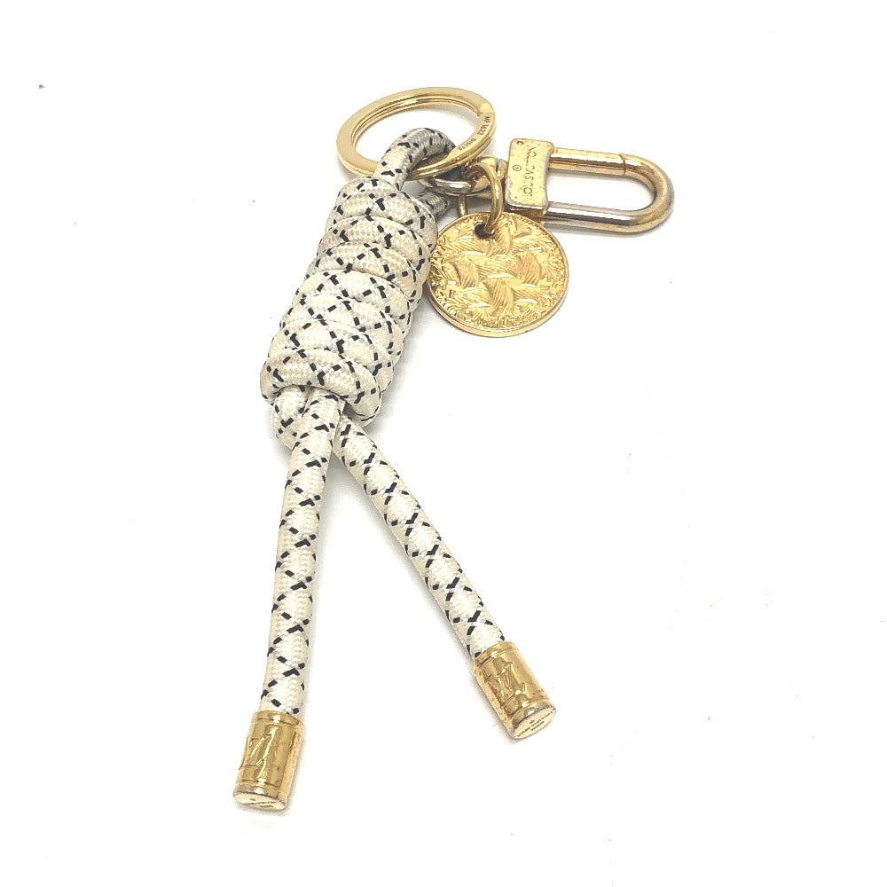 LOUIS VUITTON MP1623 クリストファー・ネメス キーリング・ロープ チャーム キーホルダー GP メンズ ホワイト