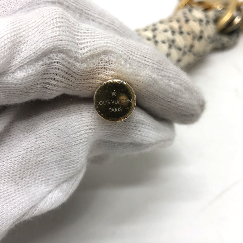 LOUIS VUITTON MP1623 クリストファー・ネメス キーリング・ロープ チャーム キーホルダー GP メンズ ホワイト