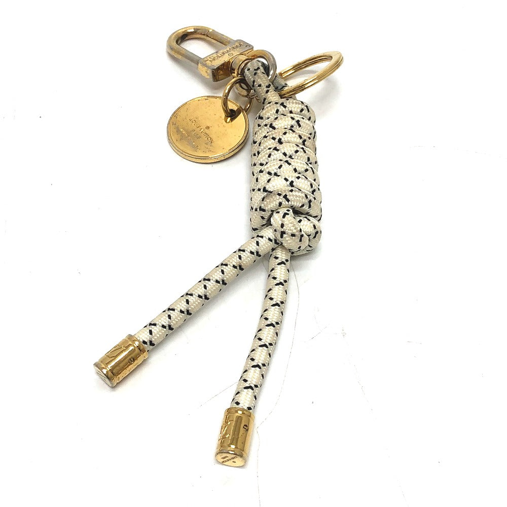 LOUIS VUITTON MP1623 クリストファー・ネメス キーリング・ロープ チャーム キーホルダー GP メンズ ホワイト