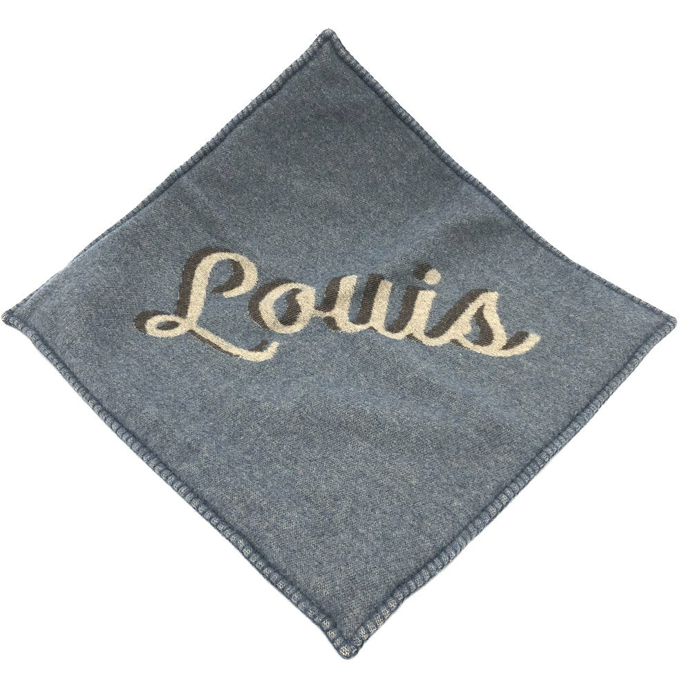 LOUIS VUITTON M70336 ロゴ クッションカバー クッション ウール/カシミヤ ユニセックス ネイビー