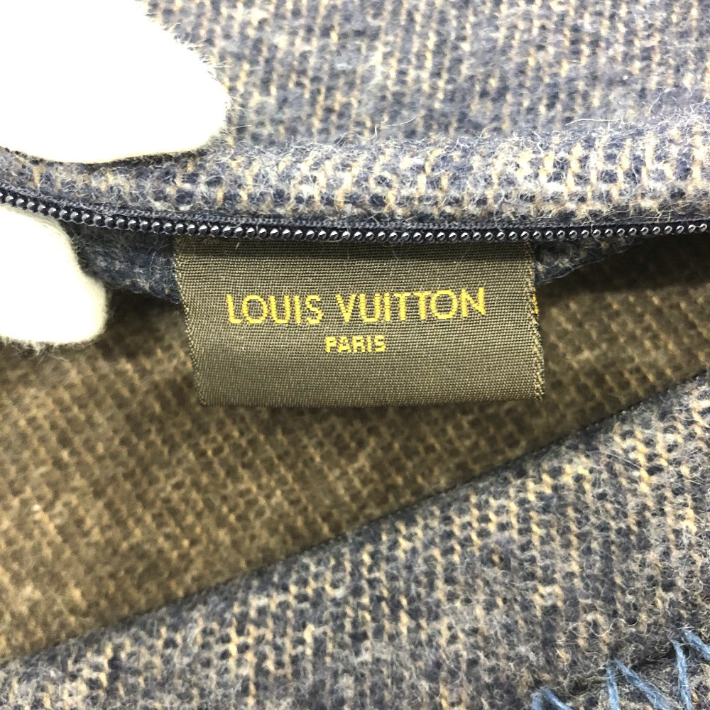 LOUIS VUITTON M70336 ロゴ クッションカバー クッション ウール/カシミヤ ユニセックス ネイビー