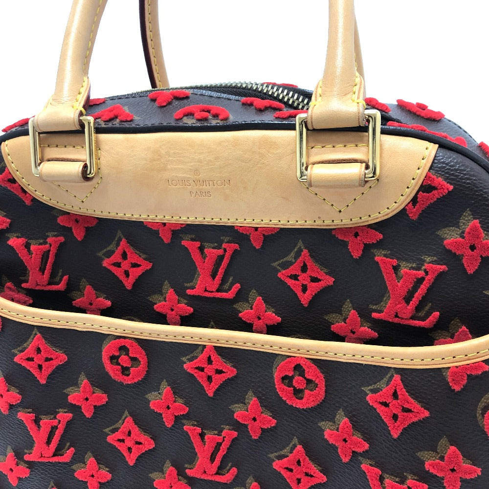 LOUIS VUITTON M40922 モノグラム ３Ｄタフタージュ ドーヴィルキューブ カバン ハンドバッグ モノグラムキャンバス レディース ブラウン/レッド