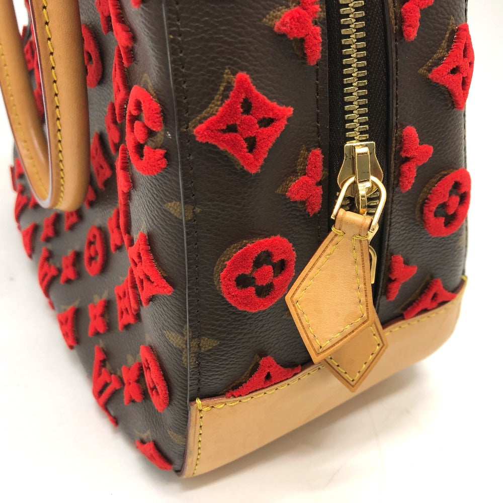 LOUIS VUITTON M40922 モノグラム ３Ｄタフタージュ ドーヴィルキューブ カバン ハンドバッグ モノグラムキャンバス レディース ブラウン/レッド