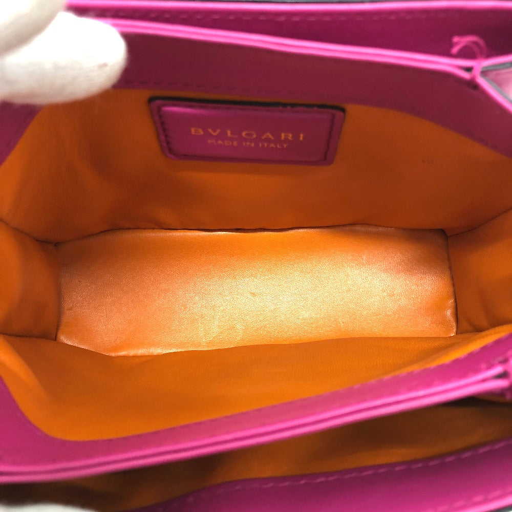 BVLGARI セルペンティ ヴァイパ カバン 2WAYバッグ ショルダーバッグ ショルダーバッグ レザー レディース ピンク - brandshop-reference