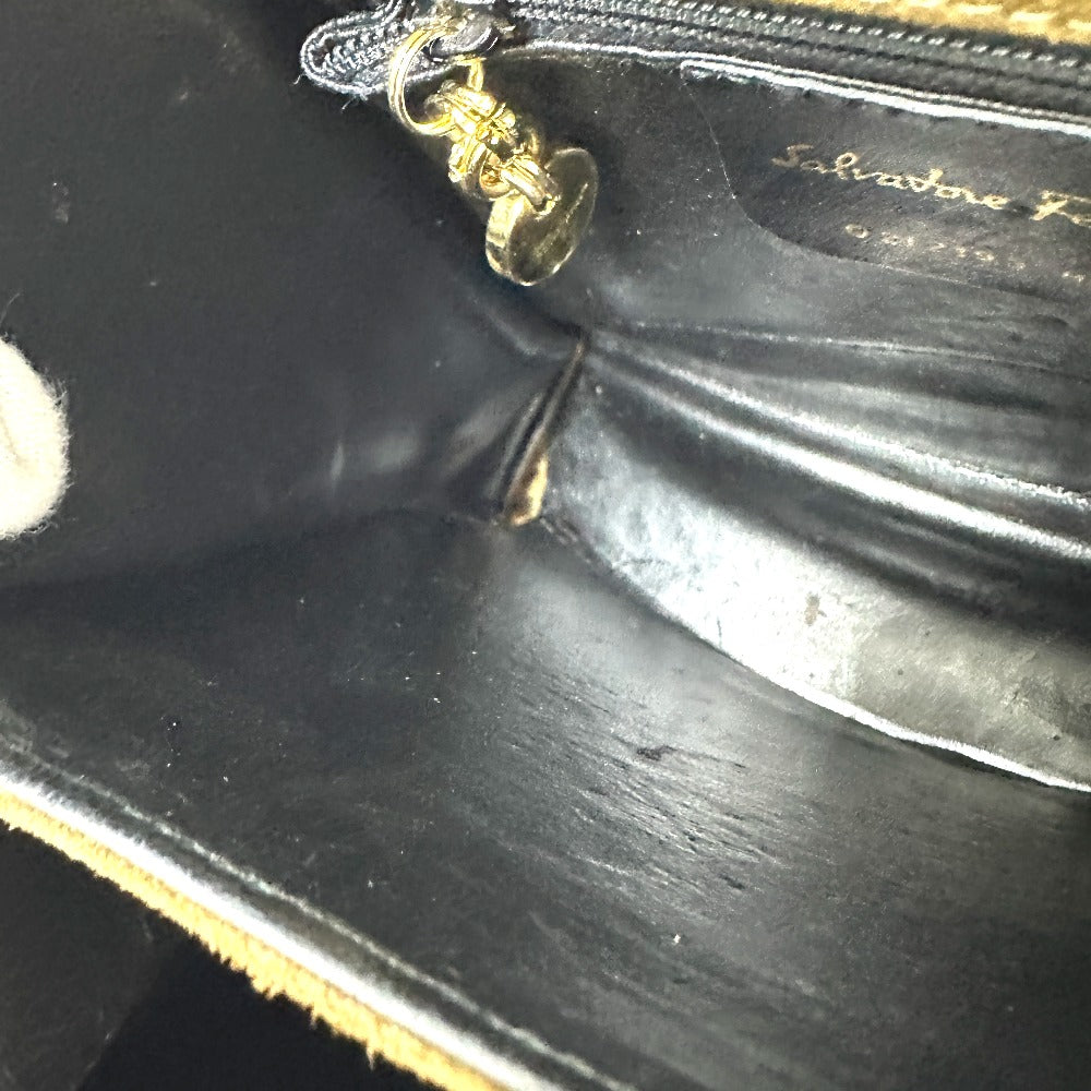 Salvatore Ferragamo ガンチーニ ハンドバッグ スエード レディース ブラウン