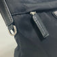 PRADA 2VH055 Logo Plate Triangle Logo Crossbody Shoulder Bag Nylon Men's Black