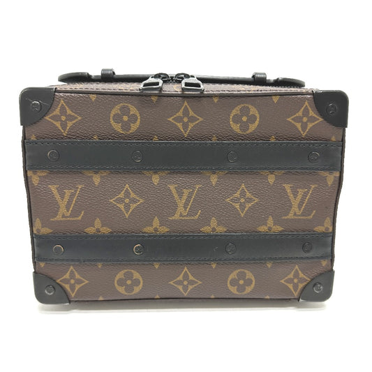 LOUIS VUITTON M45935 モノグラムマカサー ハンドル ソフトトランク カバン ショルダーバッグ モノグラムマカサーキャンバス メンズ ブラウン