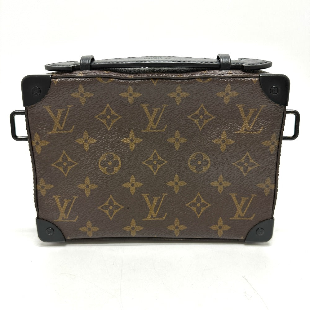 LOUIS VUITTON M45935 Monogram Macassar Handle Soft Trunk Shoulder Bag in Monogram Macassar Canvas, Men's, Brown