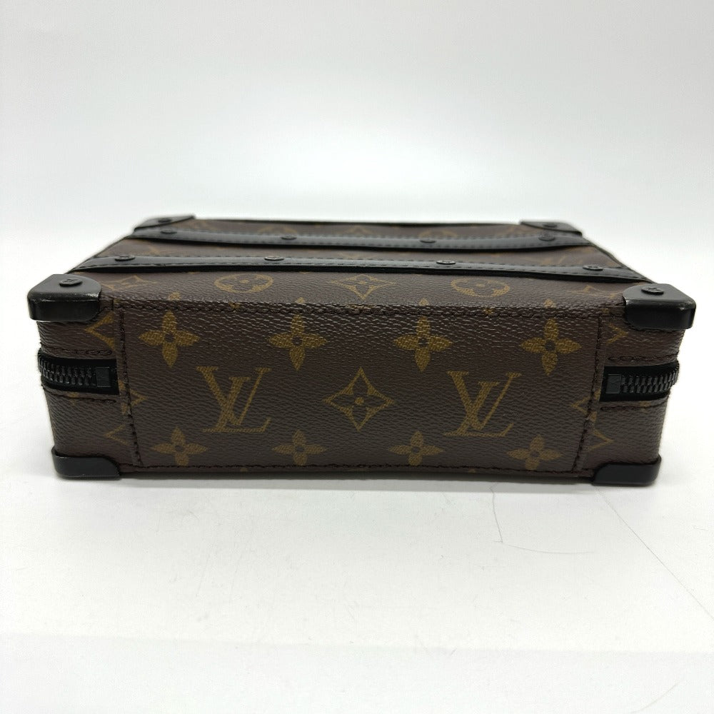 LOUIS VUITTON M45935 Monogram Macassar Handle Soft Trunk Shoulder Bag in Monogram Macassar Canvas, Men's, Brown