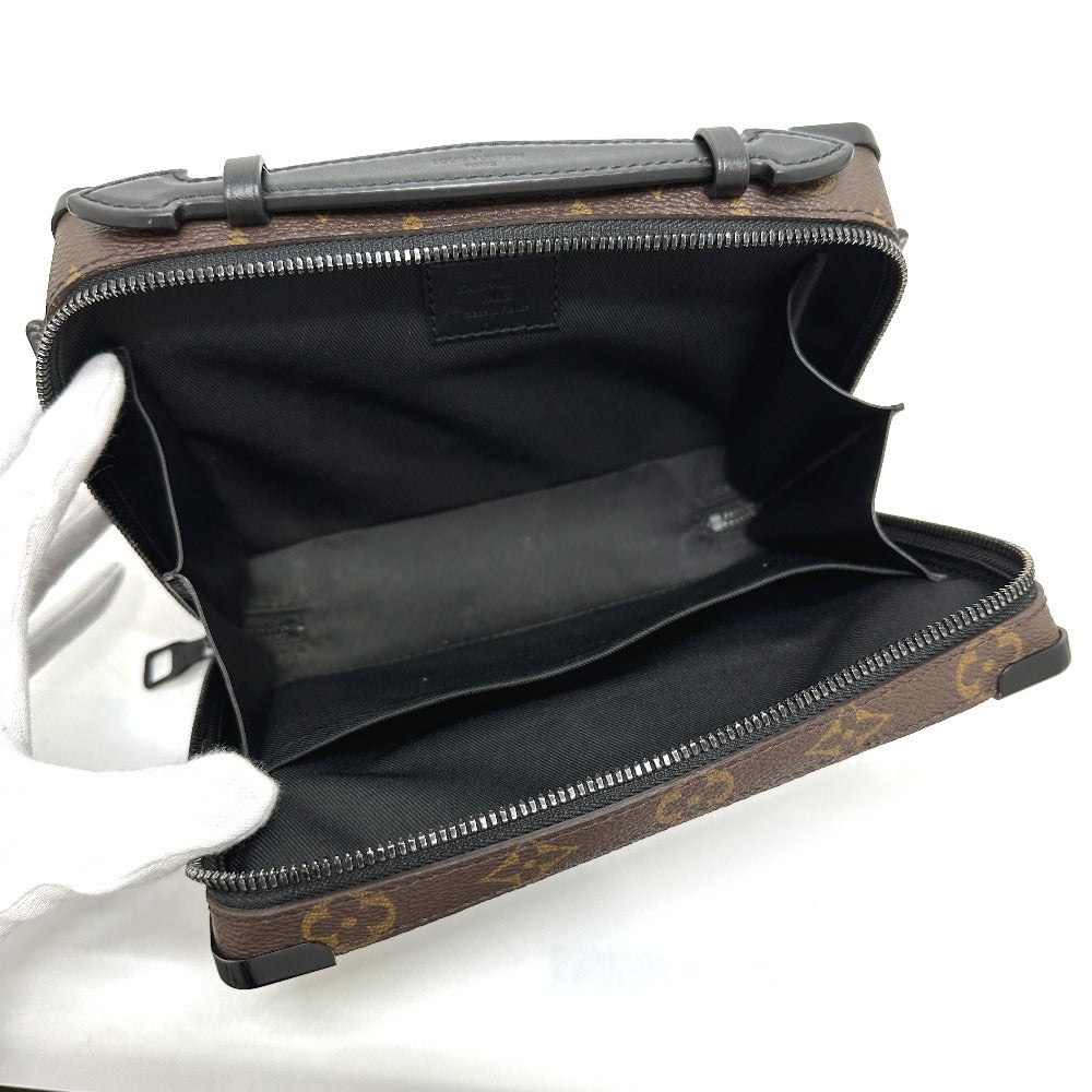 LOUIS VUITTON M45935 Monogram Macassar Handle Soft Trunk Shoulder Bag in Monogram Macassar Canvas, Men's, Brown