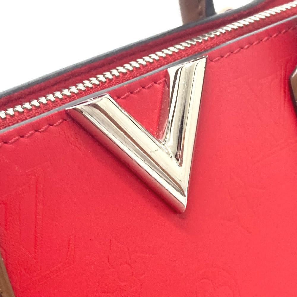 LOUIS VUITTON M42889 モノグラム ヴェリートートMM 2WAY トートバッグ レザー レディース レッド