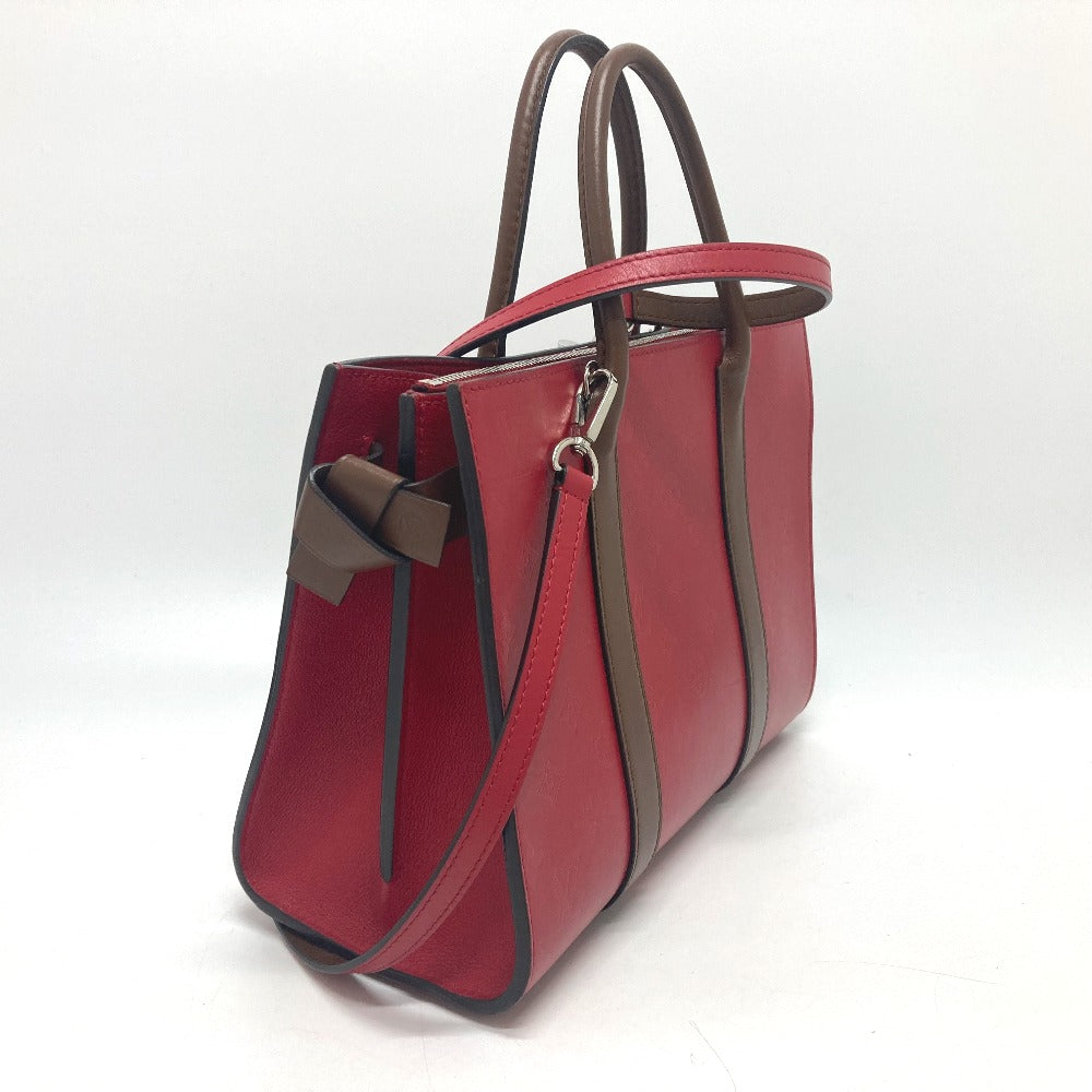 LOUIS VUITTON M42889 モノグラム ヴェリートートMM 2WAY トートバッグ レザー レディース レッド