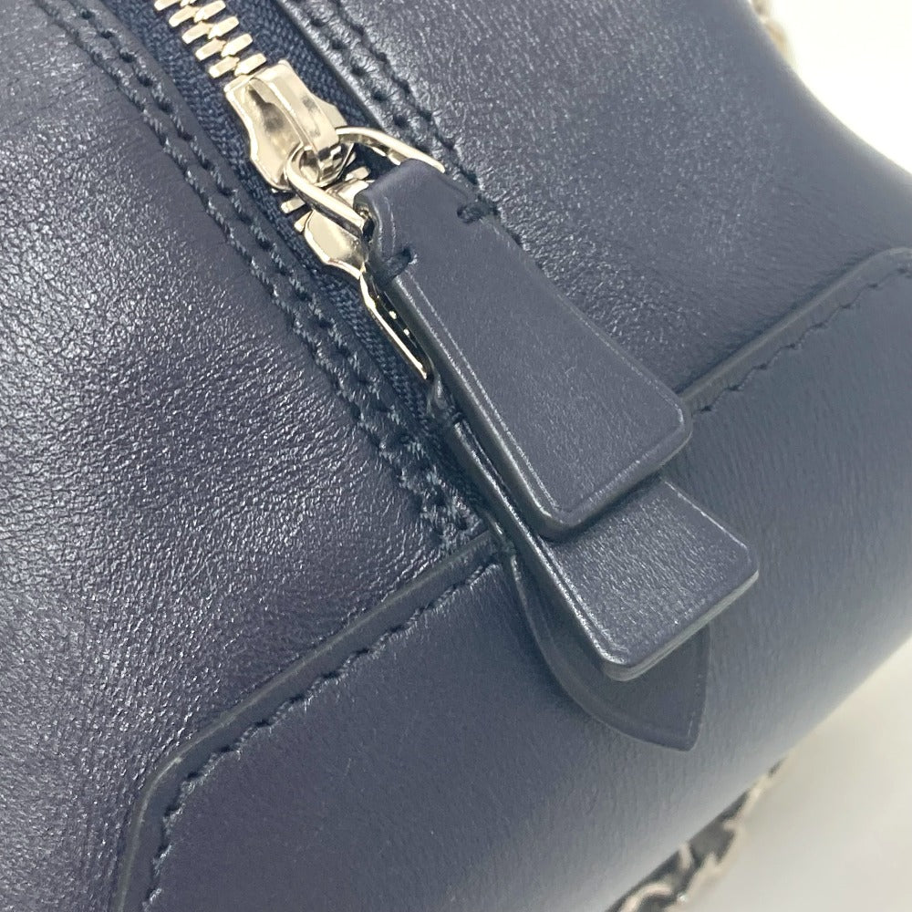 LOUIS VUITTON M52350 トロンプ ルイユ チェーン 2WAY ハンドバッグ レザー レディース ブラック/ベージュ