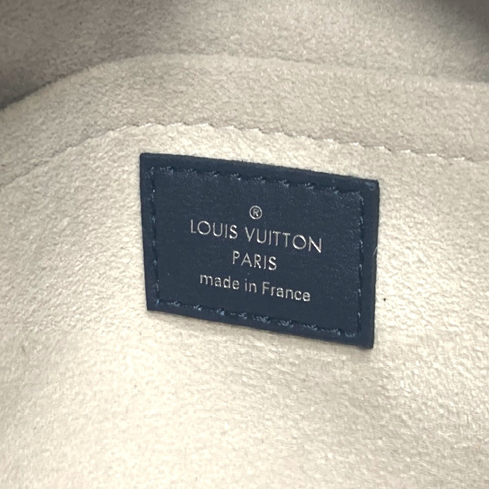 LOUIS VUITTON M52350 トロンプ ルイユ チェーン 2WAY ハンドバッグ レザー レディース ブラック/ベージュ