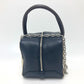 LOUIS VUITTON M52350 トロンプ ルイユ チェーン 2WAY ハンドバッグ レザー レディース ブラック/ベージュ