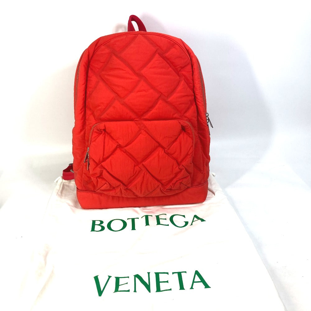 BOTTEGA VENETA 652188 バックパック マキシイントレチャート カバン リュックサック ナイロン メンズ トマト レッド
