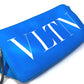 VALENTINO TY0B0719 VLTN Logo Body Bag, Crossbody Shoulder Bag, Waist Bag, Leather, Men's, Blue