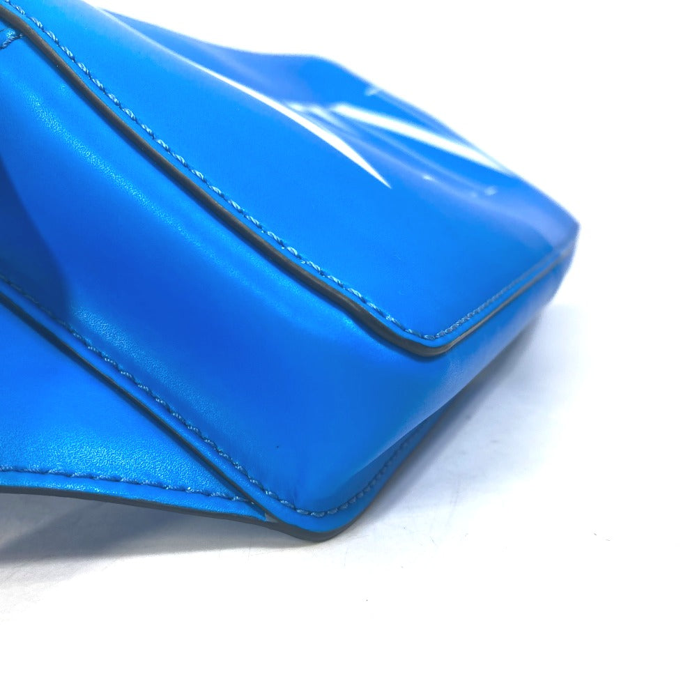 VALENTINO TY0B0719 VLTN Logo Body Bag, Crossbody Shoulder Bag, Waist Bag, Leather, Men's, Blue