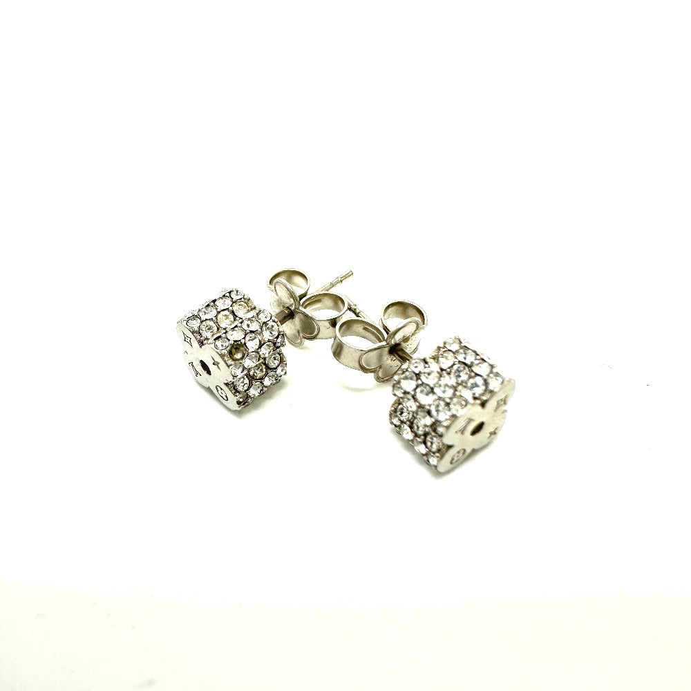 LOUIS VUITTON M64879 Boucle d'oreille Fast Flower Strass Stud Earrings in Silver, Metal, for Women