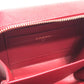 CHANEL A84452 CC フィリグリー マトラッセ チェーン ミニ ショルダーバッグ キャビアスキン レディース レッド
