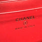 CHANEL A84452 CC フィリグリー マトラッセ チェーン ミニ ショルダーバッグ キャビアスキン レディース レッド
