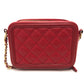 CHANEL A84452 CC フィリグリー マトラッセ チェーン ミニ ショルダーバッグ キャビアスキン レディース レッド