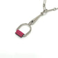 HERMES Heritage Eskettle PM Necklace Swift Women's Silver