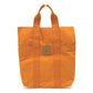 HERMES Foule de Cabas Hawaii French Festival Canvas Tote Bag, Women's, Orange