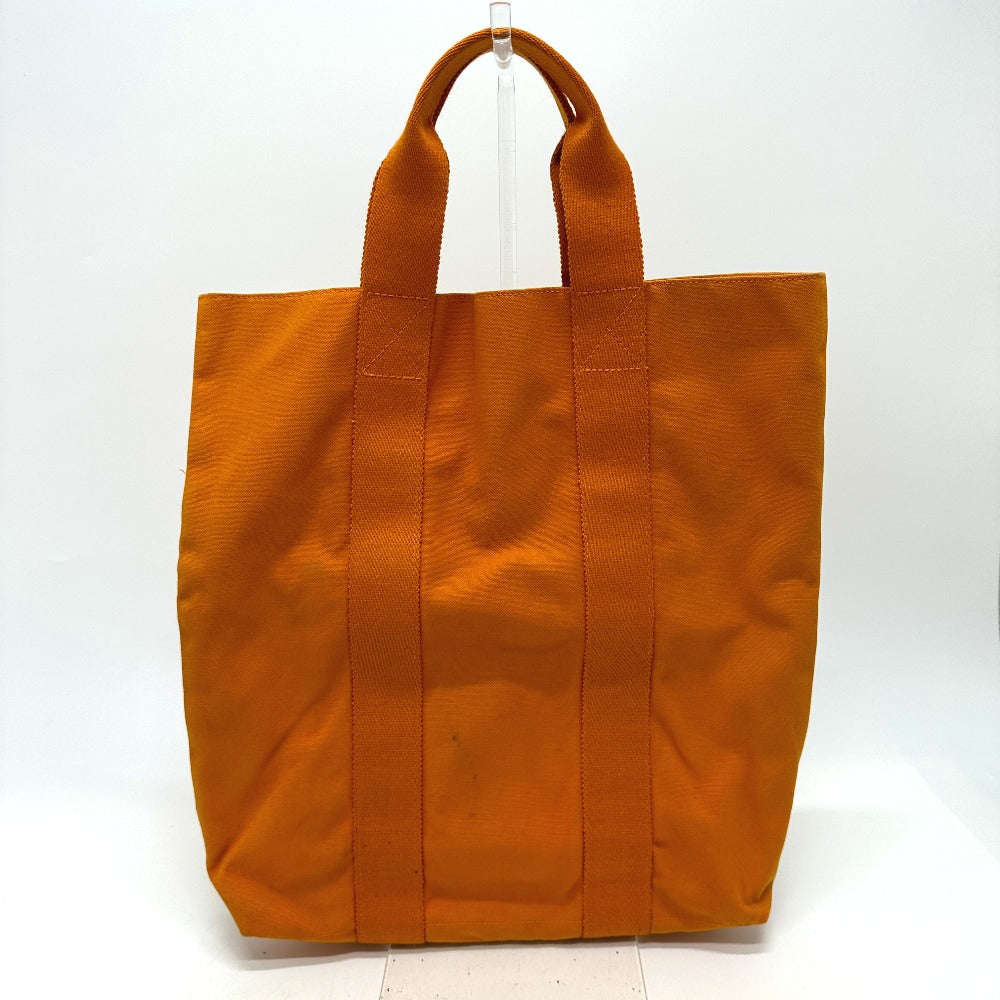 HERMES Foule de Cabas Hawaii French Festival Canvas Tote Bag, Women's, Orange