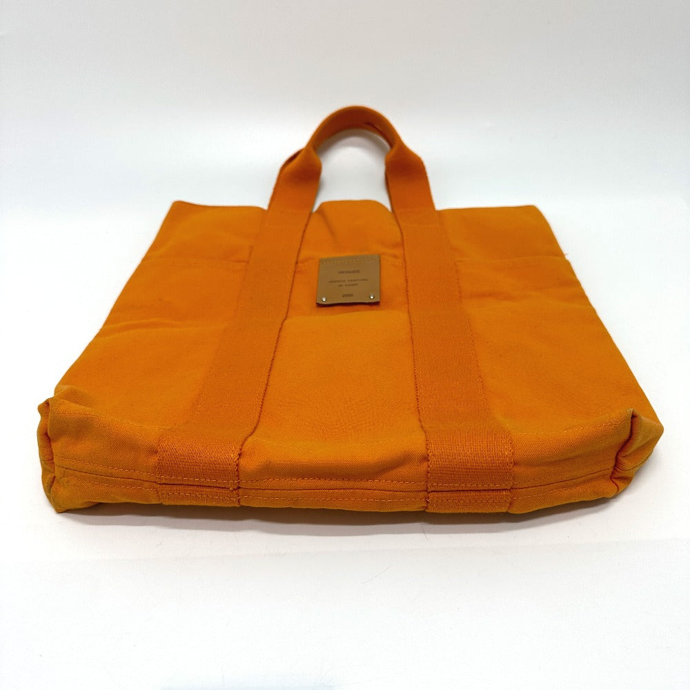 HERMES Foule de Cabas Hawaii French Festival Canvas Tote Bag, Women's, Orange