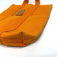 HERMES Foule de Cabas Hawaii French Festival Canvas Tote Bag, Women's, Orange