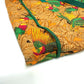 HERMES Parakeet Bird Print Canvas Tote Bag for Women, Orange