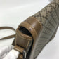 GUCCI 295679 Diamante Shoulder Bag with Flap, PVC/Leather, Beige, Men's