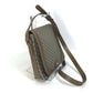 GUCCI 295679 Diamante Shoulder Bag with Flap, PVC/Leather, Beige, Men's
