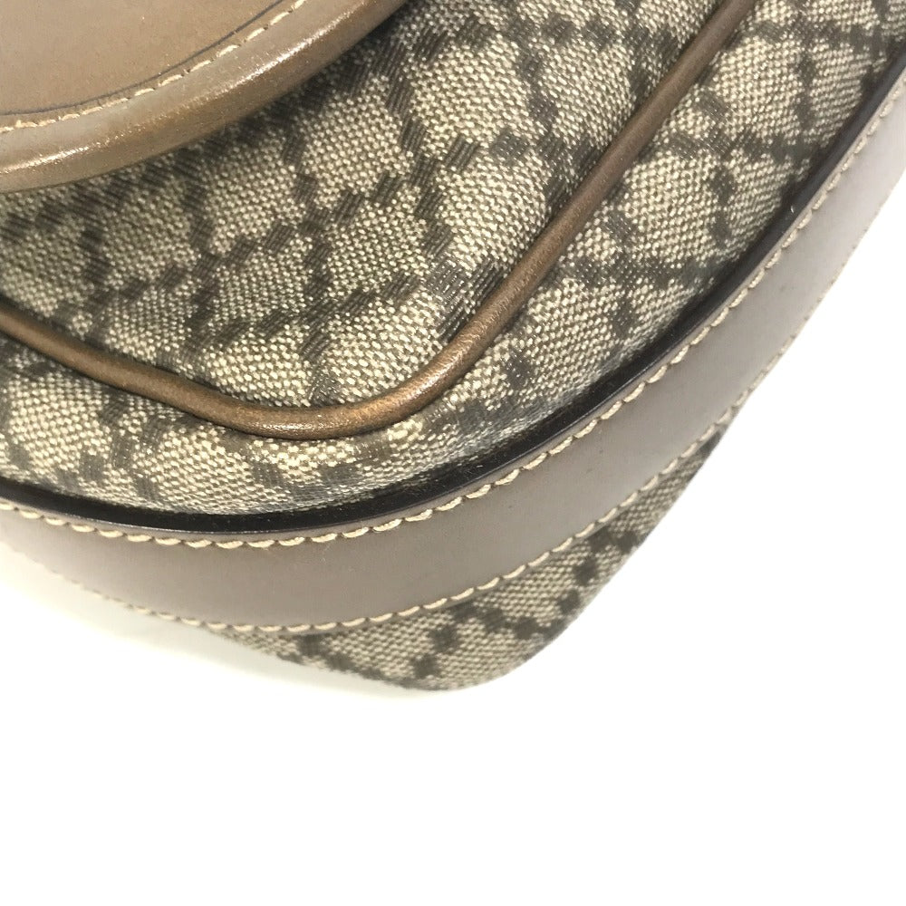 GUCCI 295679 Diamante Shoulder Bag with Flap, PVC/Leather, Beige, Men's