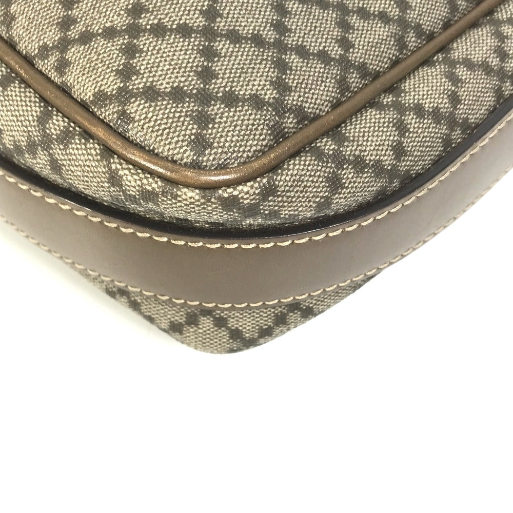 GUCCI 295679 Diamante Shoulder Bag with Flap, PVC/Leather, Beige, Men's