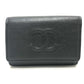 CHANEL ココマーク 4連 キーリング付き キーケース キーケース レザー レディース ブラック