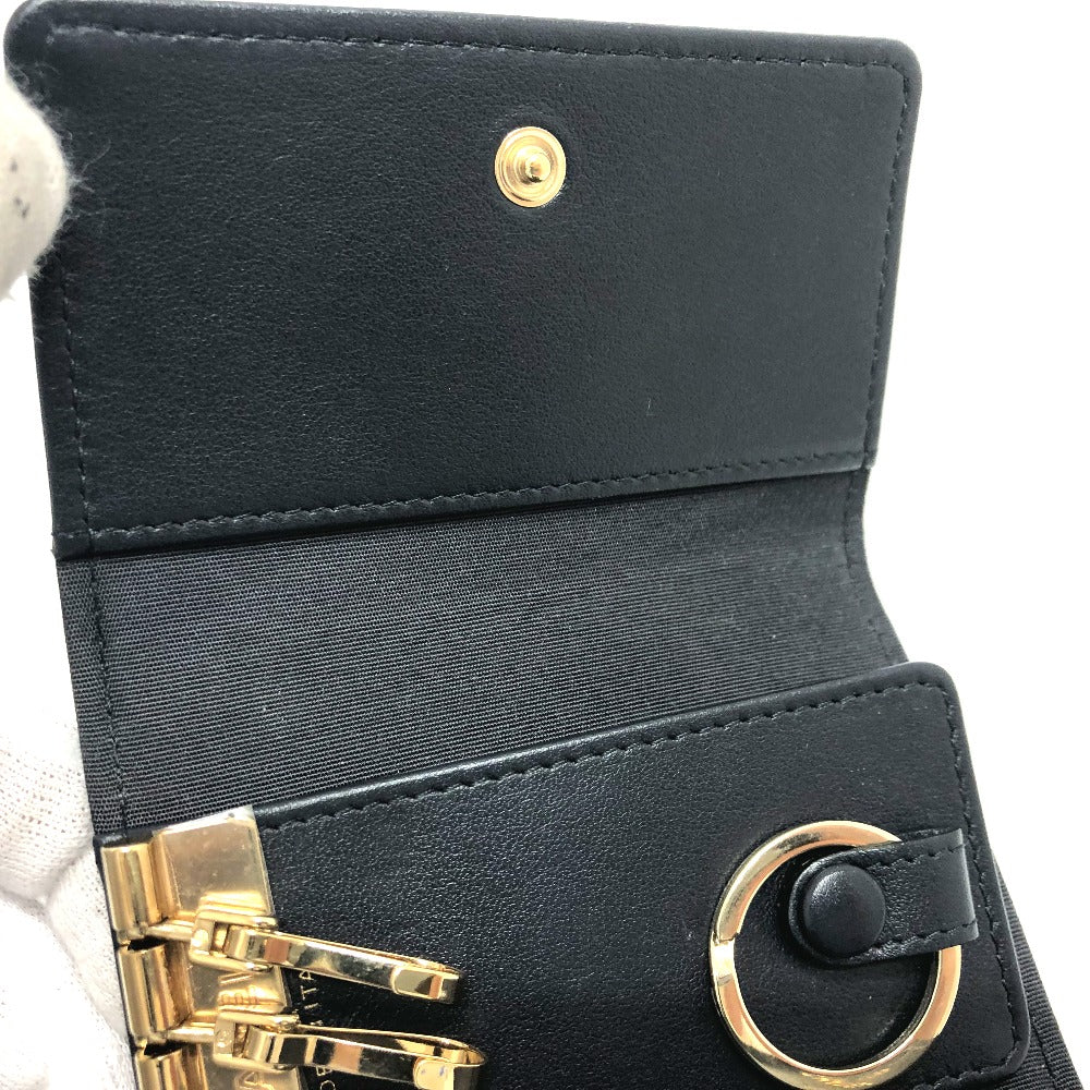 CHANEL ココマーク 4連 キーリング付き キーケース キーケース レザー レディース ブラック